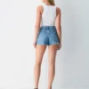 Denim Forum Jodie Curve-fit Hi-rise Mini Denim Short