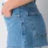 Denim Forum Jodie Curve-fit Hi-rise Mini Denim Short