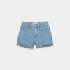 Denim Forum Jodie Curve-fit Hi-rise Mini Denim Short