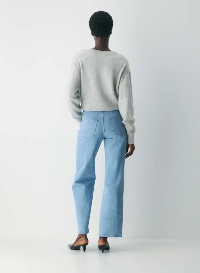 Denim Forum Lana Curve-fit Mid-rise Wide Jean