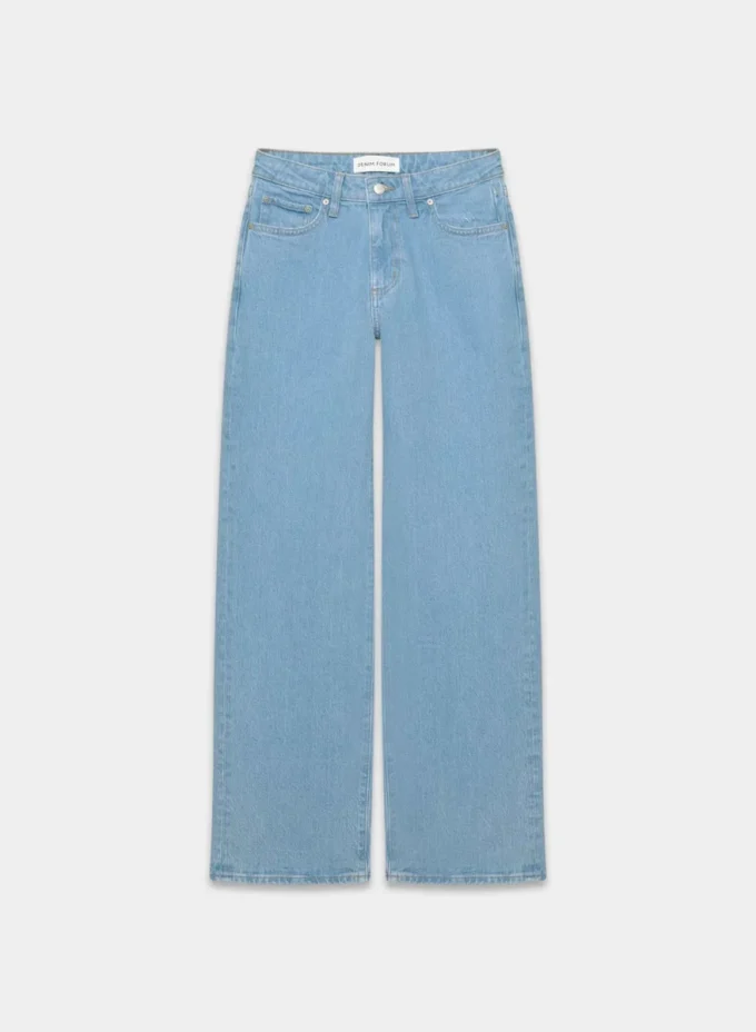 Denim Forum Lana Curve-fit Mid-rise Wide Jean
