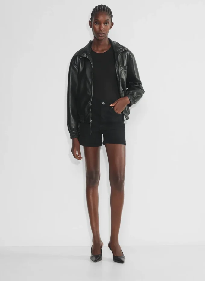 Denim Forum The ’50s Arlo Hi Mid-thigh Denim Short Denim Forum The ’50s Arlo Hi Mid-thigh Denim Short