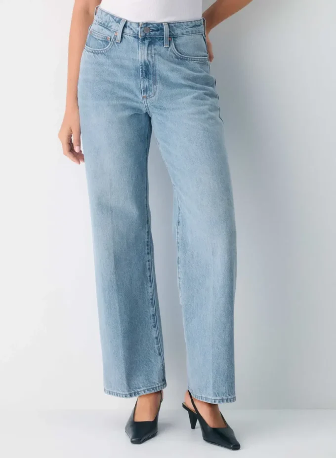 Denim Forum The Farrah Curve-fit Hi-rise Wide Jean Denim Forum The Farrah Curve-fit Hi-rise Wide Jean