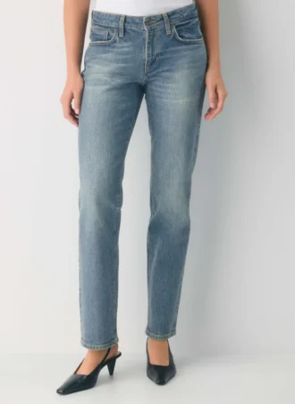 Denim Forum Tilda Curve-fit Lo-rise Straight Jean
