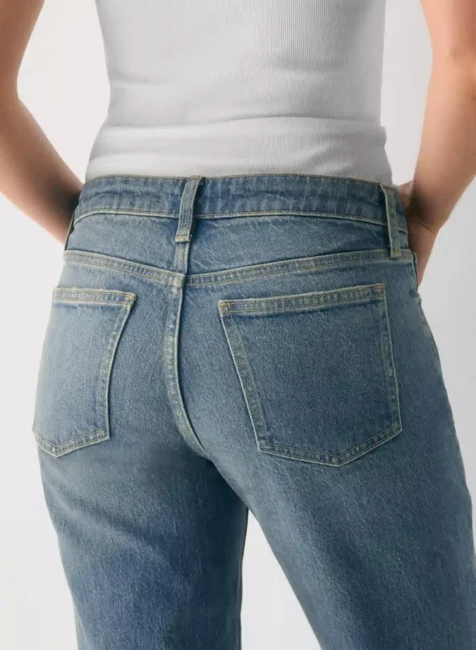 Denim Forum Tilda Curve-fit Lo-rise Straight Jean