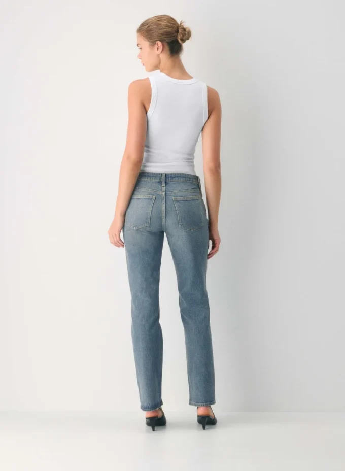 Denim Forum Tilda Curve-fit Lo-rise Straight Jean
