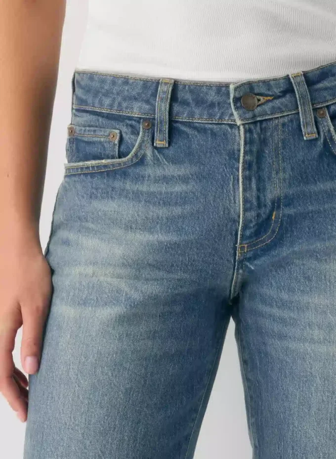 Denim Forum Tilda Curve-fit Lo-rise Straight Jean
