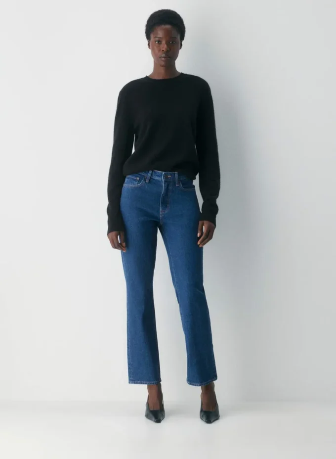 Denim Forum Uma Curve-fit Hi-rise Straight Jean