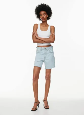 Denim Forum Yoko Hi-rise Mid-thigh Denim Short