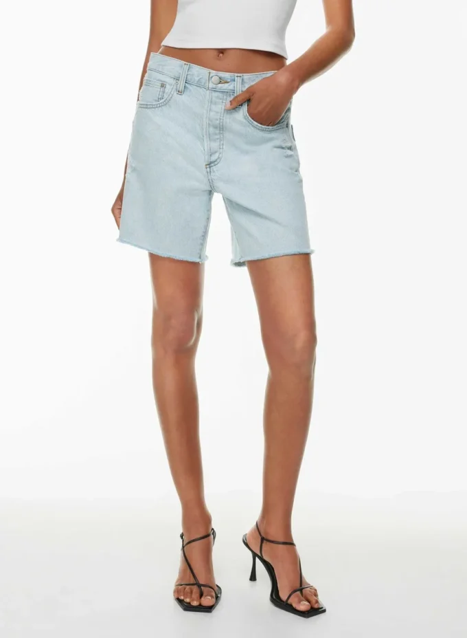 Denim Forum Yoko Hi-rise Mid-thigh Denim Short Denim Forum Yoko Hi-rise Mid-thigh Denim Short