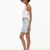 Denim Forum Yoko Hi-rise Mid-thigh Denim Short Denim Forum Yoko Hi-rise Mid-thigh Denim Short