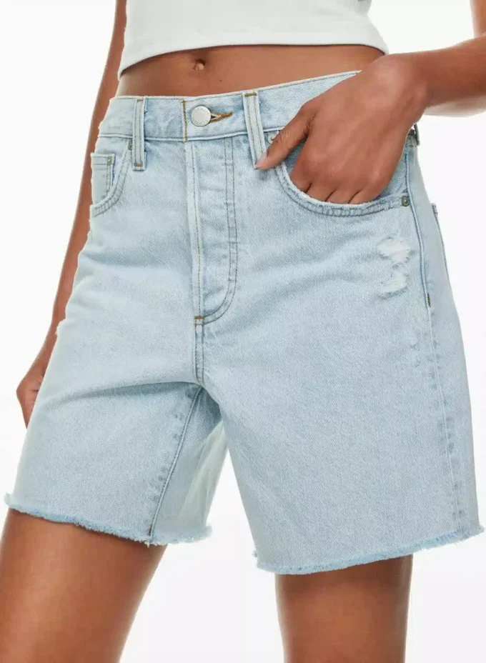 Denim Forum Yoko Hi-rise Mid-thigh Denim Short Denim Forum Yoko Hi-rise Mid-thigh Denim Short