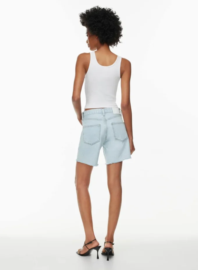 Denim Forum Yoko Hi-rise Mid-thigh Denim Short Denim Forum Yoko Hi-rise Mid-thigh Denim Short