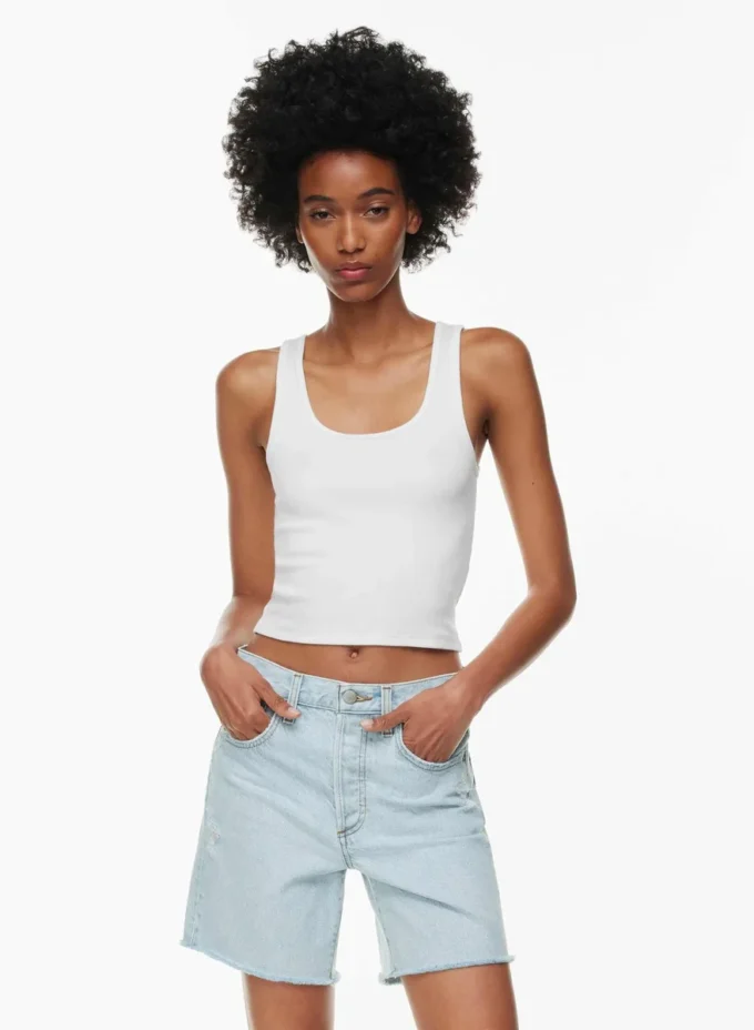 Denim Forum Yoko Hi-rise Mid-thigh Denim Short Denim Forum Yoko Hi-rise Mid-thigh Denim Short