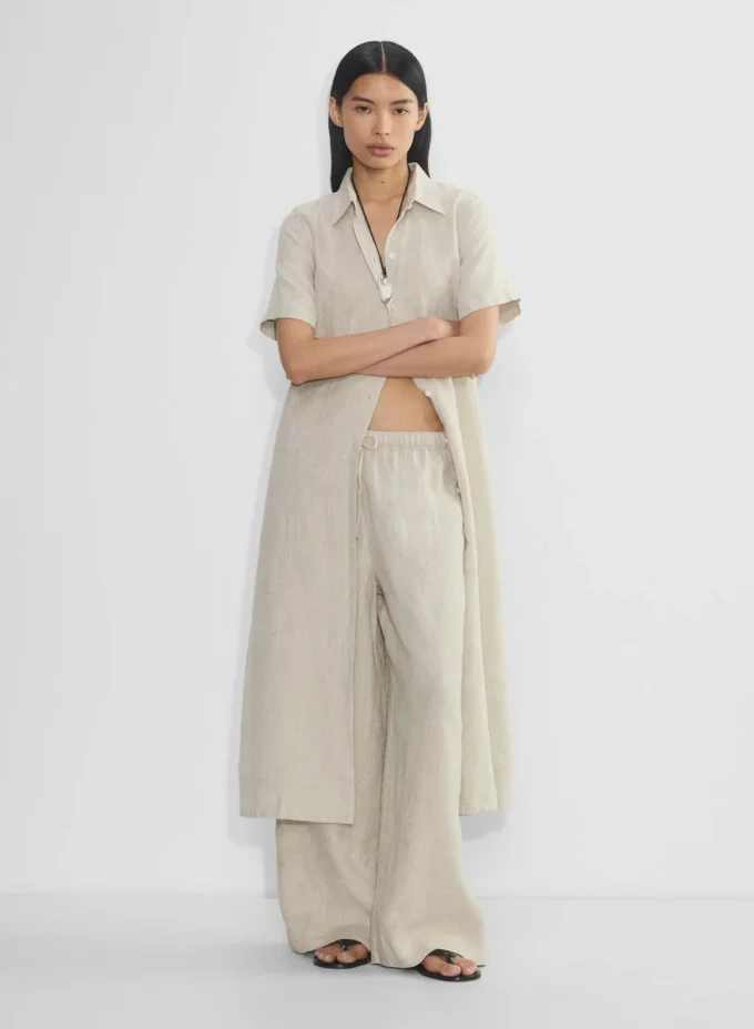 Eleta linne maxi-kjole