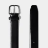 Essential bredt belte i massivt messing og skinn