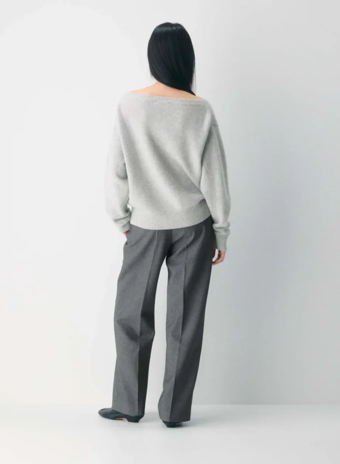 Essential Cashmere Relaxed Boatneck Sweater