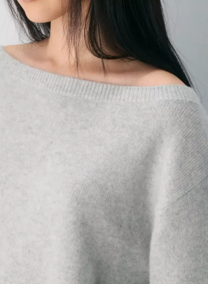 Essential Cashmere Relaxed Boatneck Sweater