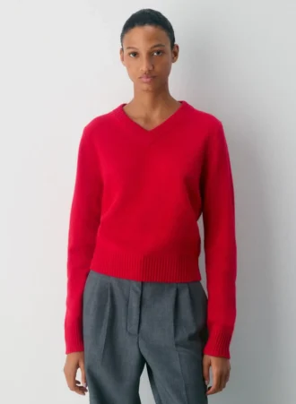 Essential Cashmere V-hals genser