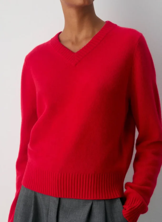 Essential Cashmere V-hals genser Essential Cashmere V-hals genser