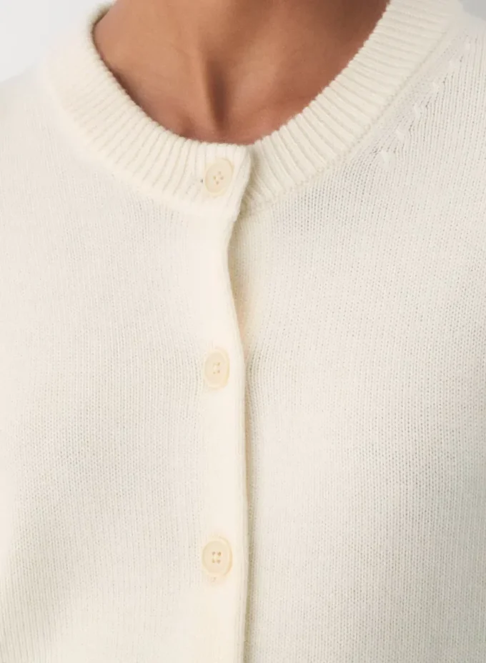Essential Merino Wool Crew Cardigan Essential Merino Wool Crew Cardigan