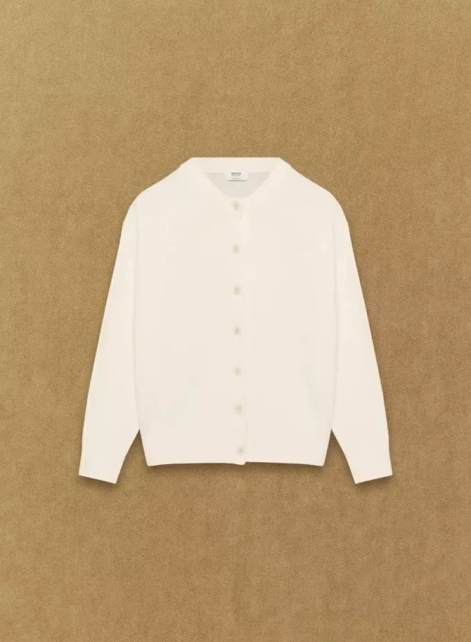 Essential Merino Wool Crew Cardigan Essential Merino Wool Crew Cardigan