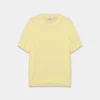 Feather Cashmere Avslappet genser med korte ermer