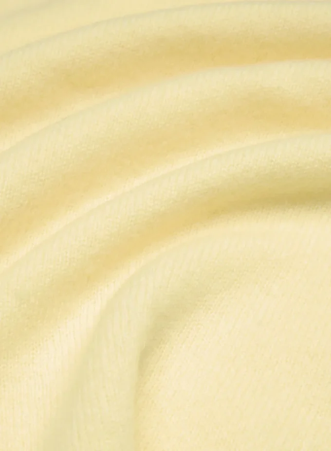 Feather Cashmere Avslappet genser med korte ermer