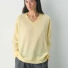 Feather Cashmere Avslappet genser med V-hals Feather Cashmere Avslappet genser med V-hals