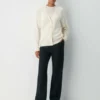 Feather Cashmere Avslappet V-hals cardigan