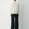 Feather Cashmere Avslappet V-hals cardigan