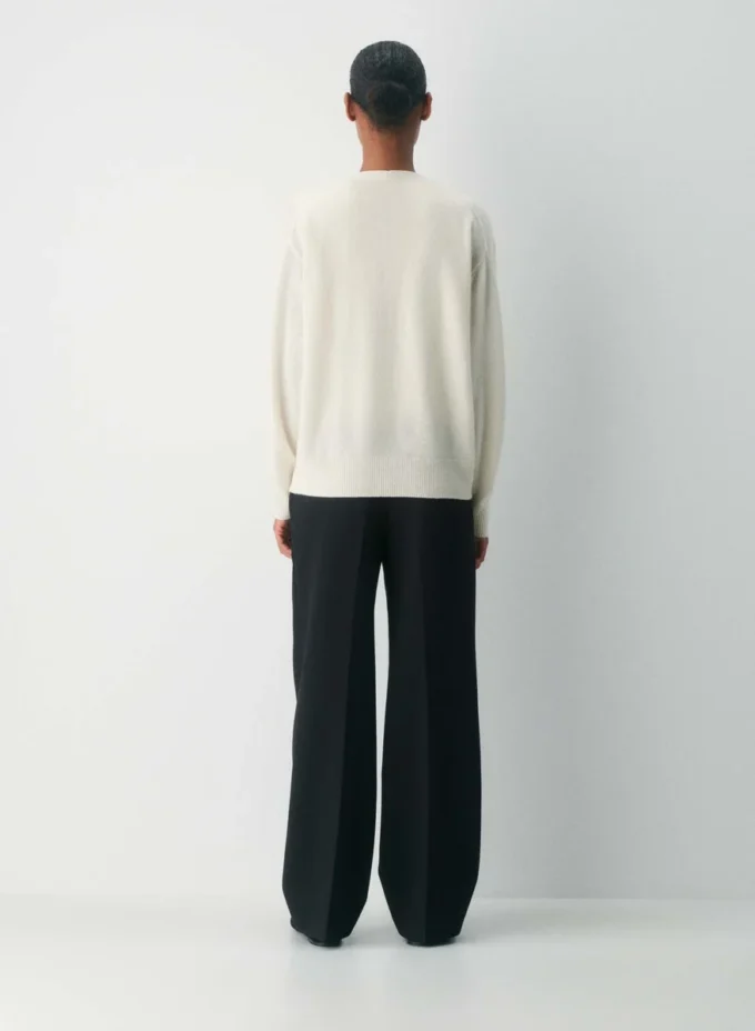 Feather Cashmere Avslappet V-hals cardigan