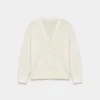 Feather Cashmere Avslappet V-hals cardigan