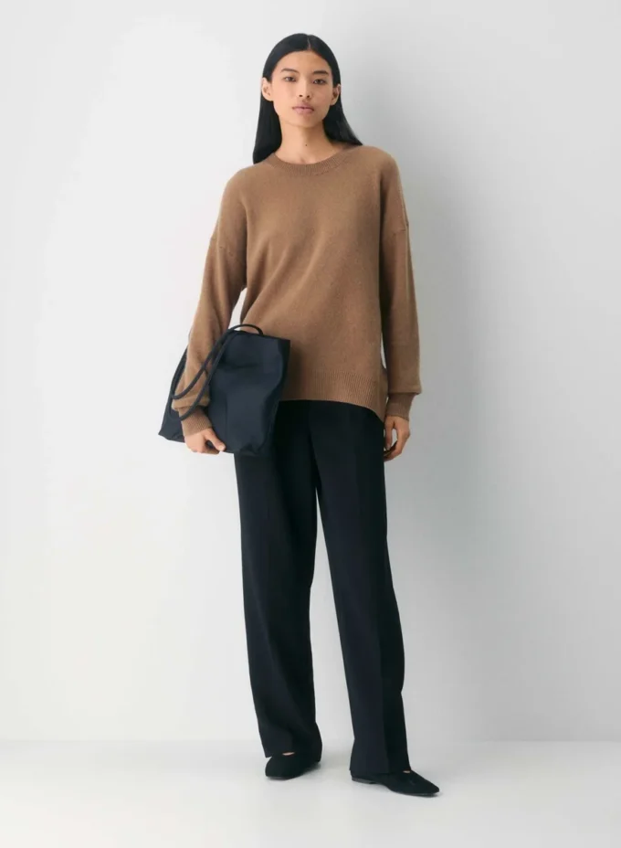 Feather Cashmere Relaxed Crew Sweater Feather Cashmere Relaxed Crew Sweater