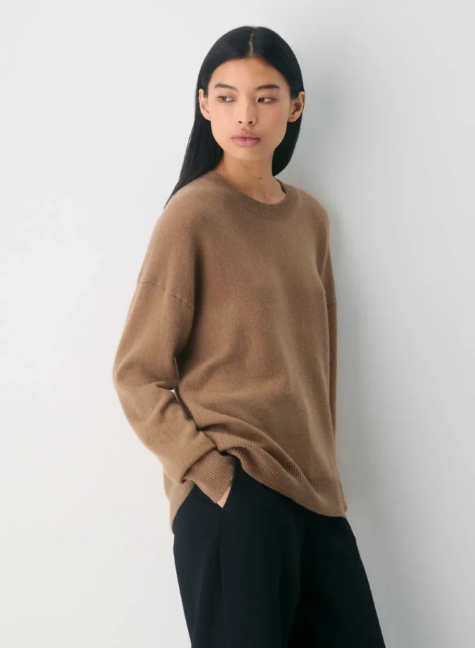 Feather Cashmere Relaxed Crew Sweater Feather Cashmere Relaxed Crew Sweater