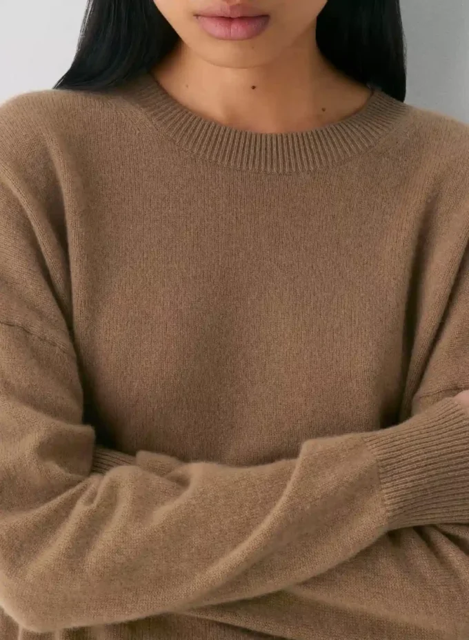 Feather Cashmere Relaxed Crew Sweater Feather Cashmere Relaxed Crew Sweater