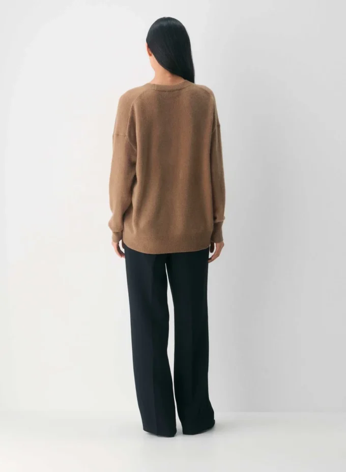Feather Cashmere Relaxed Crew Sweater Feather Cashmere Relaxed Crew Sweater