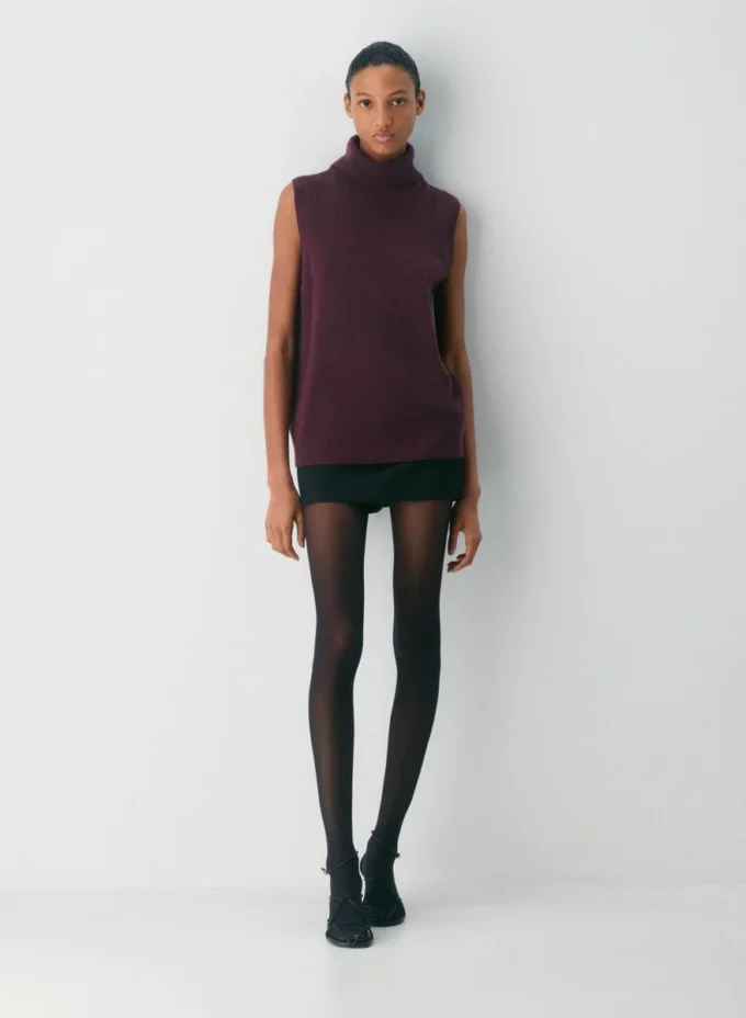 Feather Cashmere Relaxed Turtleneck Tank Feather Cashmere Relaxed Turtleneck Tank