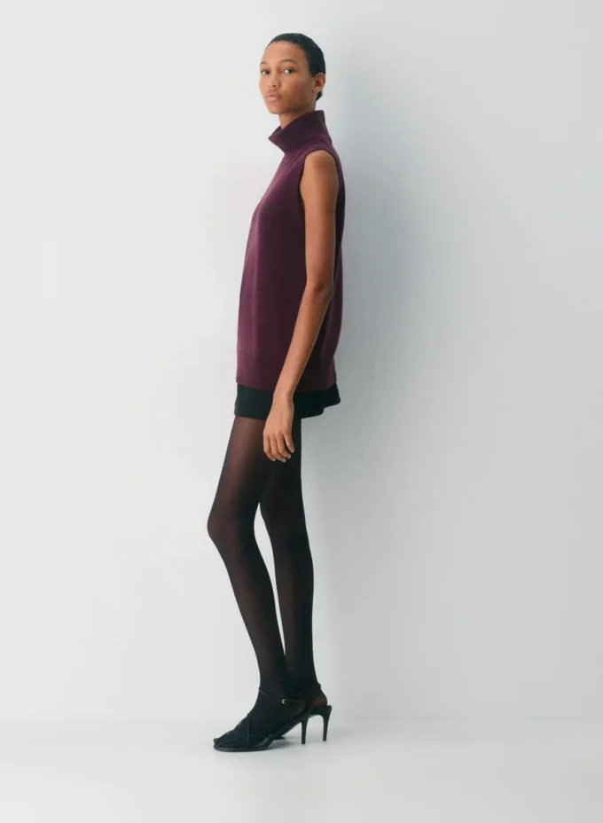 Feather Cashmere Relaxed Turtleneck Tank Feather Cashmere Relaxed Turtleneck Tank