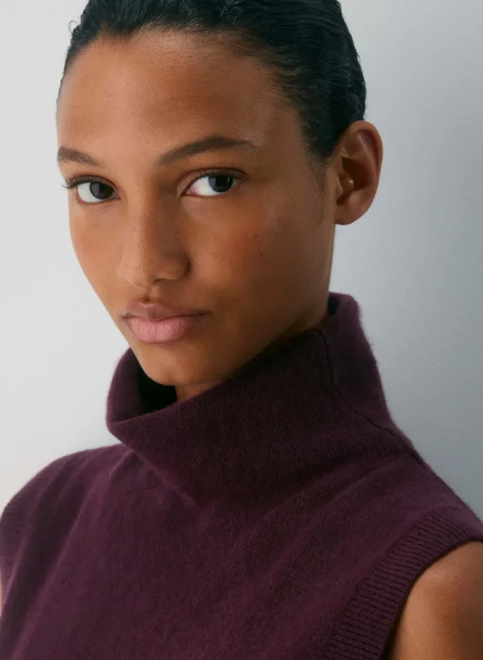Feather Cashmere Relaxed Turtleneck Tank Feather Cashmere Relaxed Turtleneck Tank
