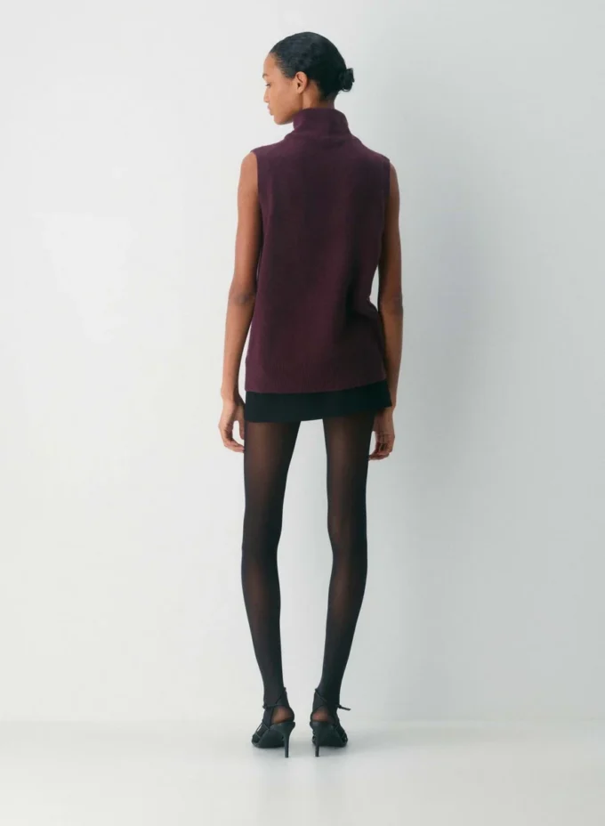 Feather Cashmere Relaxed Turtleneck Tank Feather Cashmere Relaxed Turtleneck Tank