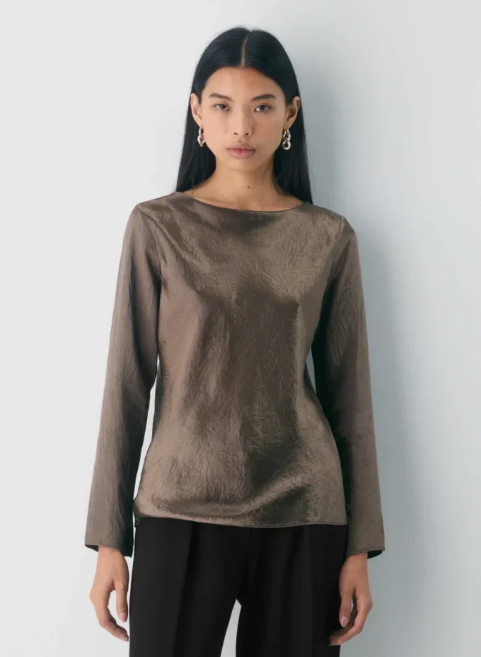Hastings satengbluse