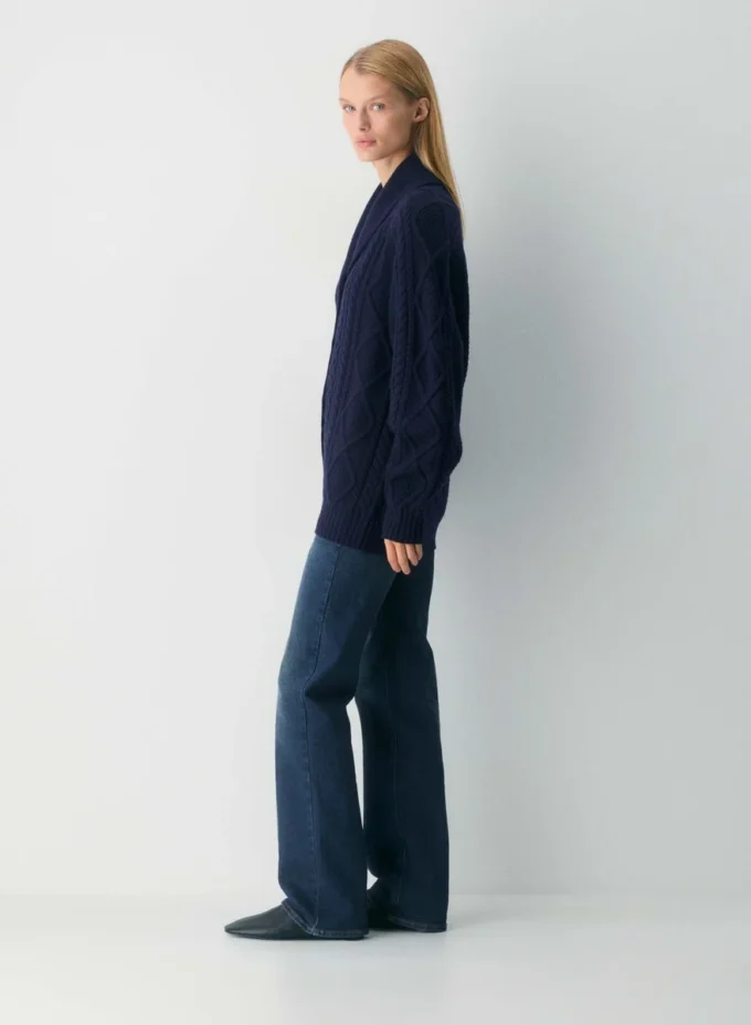 Heritage Knit Merino Wool Cardigan