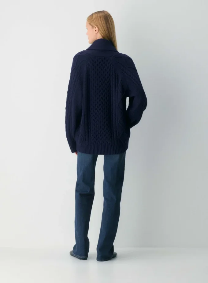 Heritage Knit Merino Wool Cardigan