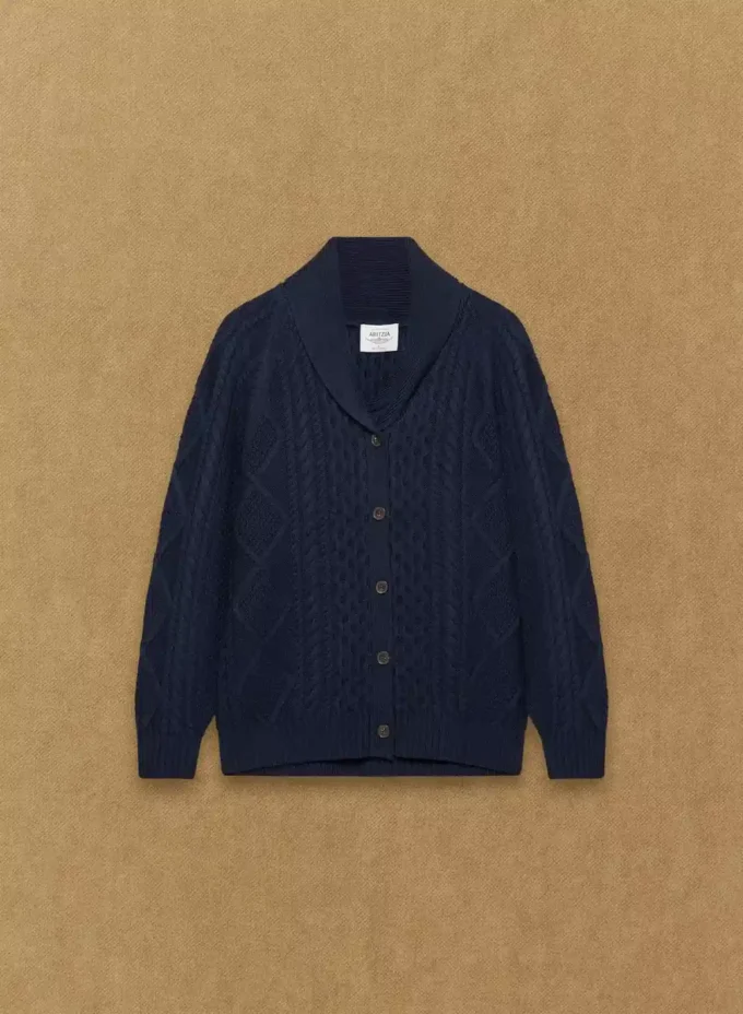 Heritage Knit Merino Wool Cardigan