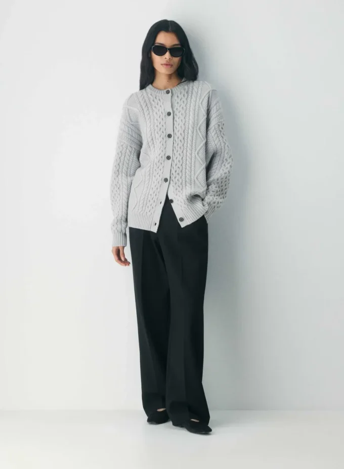 Heritage Knit Merino Wool Crew Cardigan Heritage Knit Merino Wool Crew Cardigan
