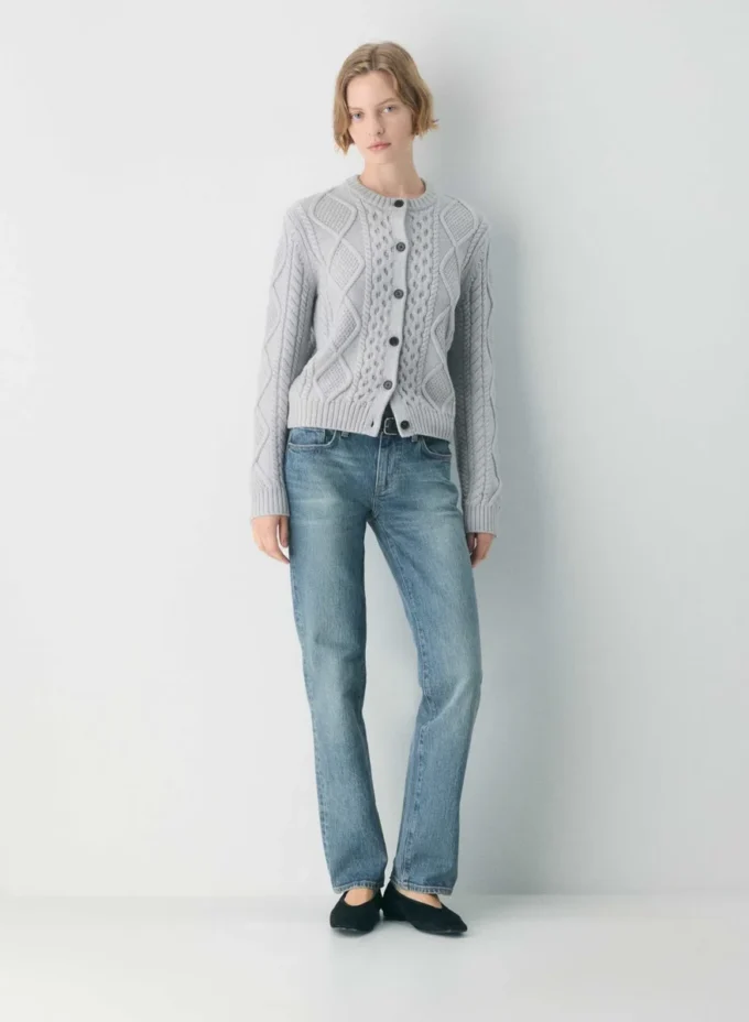 Heritage Knit Merino Wool Crew Cardigan Heritage Knit Merino Wool Crew Cardigan