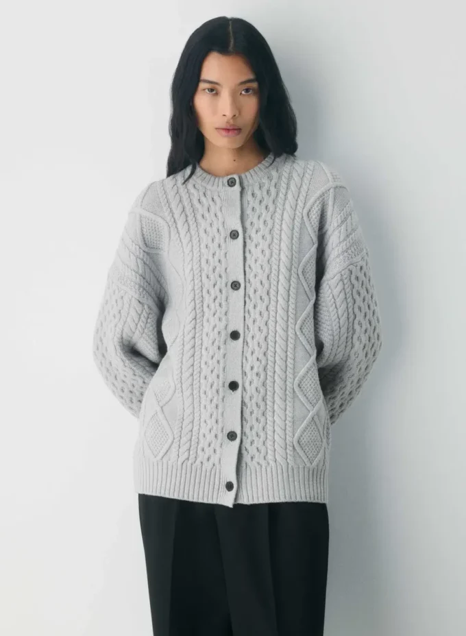 Heritage Knit Merino Wool Crew Cardigan Heritage Knit Merino Wool Crew Cardigan