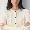 Heritage Knit Merino Wool Crew Cardigan Heritage Knit Merino Wool Crew Cardigan