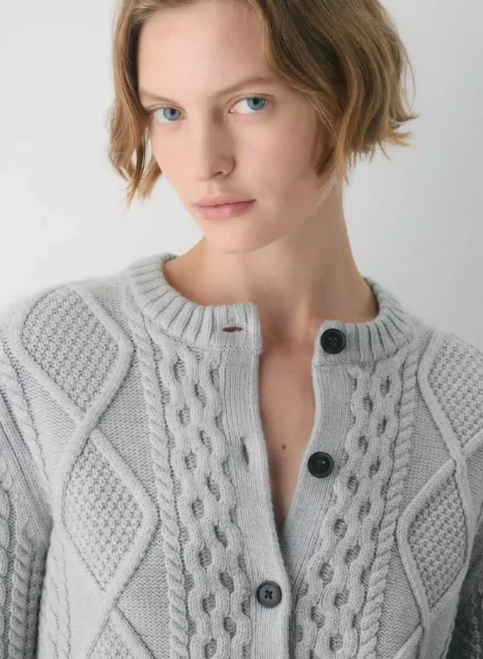 Heritage Knit Merino Wool Crew Cardigan Heritage Knit Merino Wool Crew Cardigan